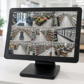 Monitor táctil de 15" para videovigilancia con entradas HDMI y VGA
