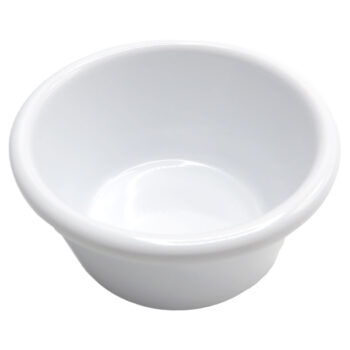 Ramekin liso de melamina sin BPA, 90 ml blanco