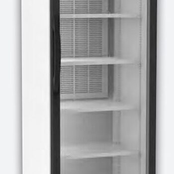 Armario expositor subcero para 385 latas con puerta de cristal