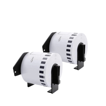 Papel térmico adhesivo en continuo de 80 mm, caja de 50 rollos