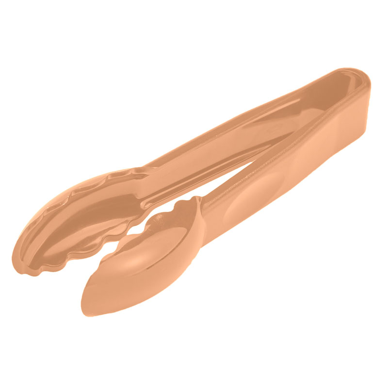 Pinza festoneada de policarbonato, 15 cm de largo beige