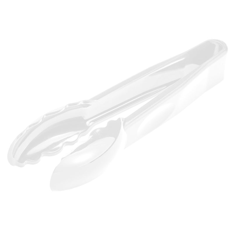 Pinza festoneada de policarbonato, 15 cm de largo blanco