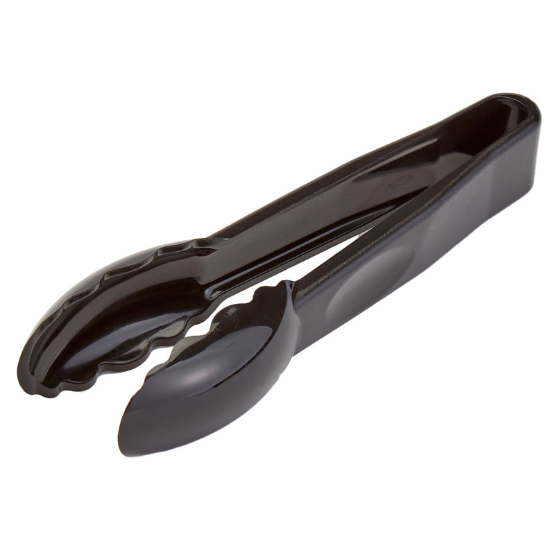 Pinza festoneada de policarbonato, 15 cm de largo negro