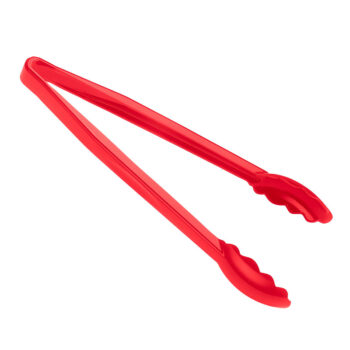 Pinza festoneada de policarbonato, 30,5 cm de largo rojo