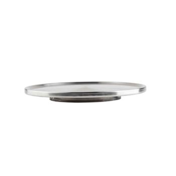 Plato bajo para tartas de acero inoxidable, compatible con 422, 33 cm Ø x 3,2 cm de alto