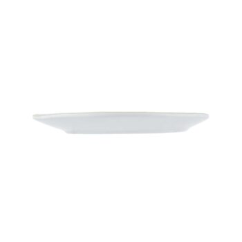 Plato de melamina, 17,5 x 15 x 2 cm, blanco