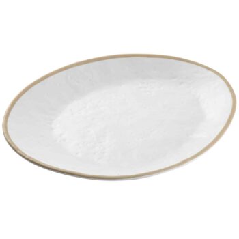 Plato de melamina, 33,5 x 28,5 x 3 cm