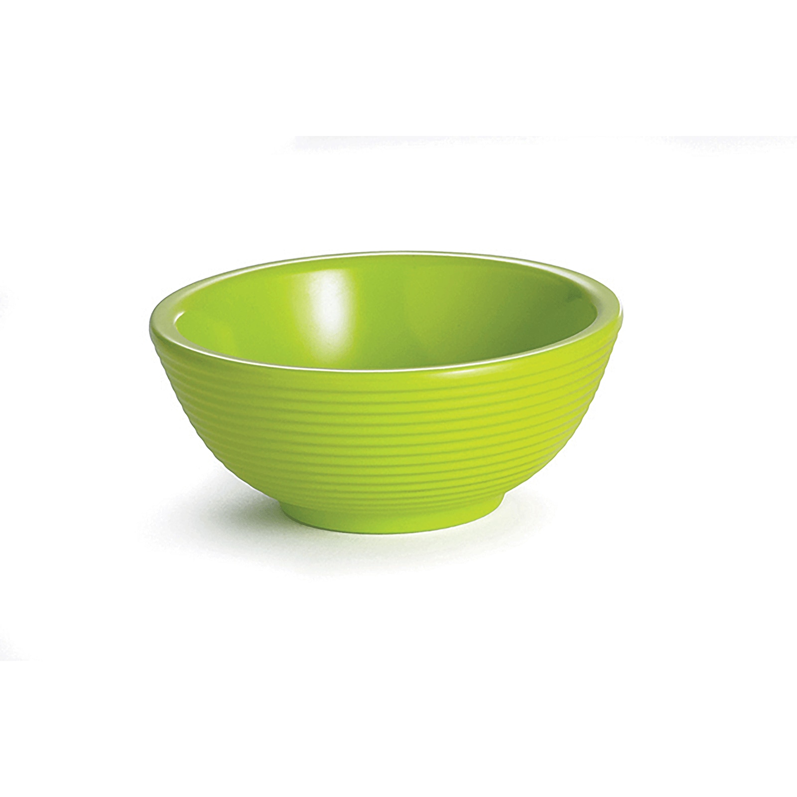 Ramekin redondo acanalado TableCraft de melamina, 60 ml verde