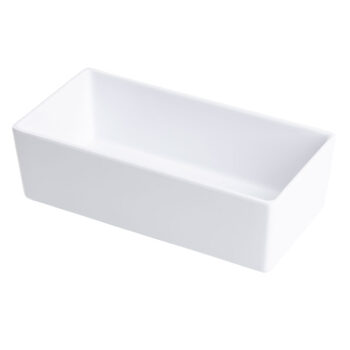 Recipiente de lados rectos de melamina, 25,5 x 12,5 x 7,5 cm
