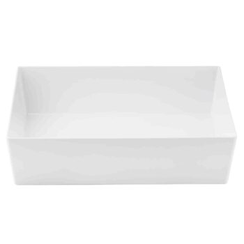 Recipiente de melamina de lados rectos, 17,5 L, 48,5 x 32,5 x 12,5 cm
