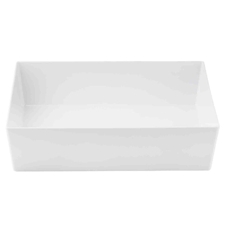 Recipiente de melamina de lados rectos, 17,5 L, 48,5 x 32,5 x 12,5 cm — Caja de 4 unidades