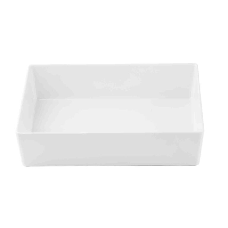 Recipiente de melamina de lados rectos, 5 L, 32,5 x 24 x 7,5 cm — Caja de 4 unidades