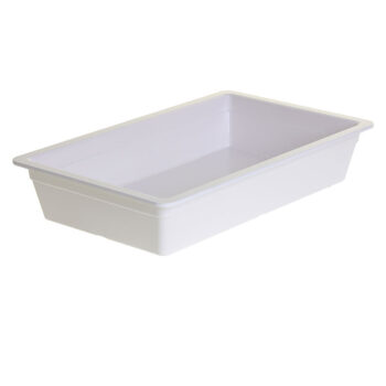 Recipiente GN 1/1 de melamina, 10 cm de profundidad blanco