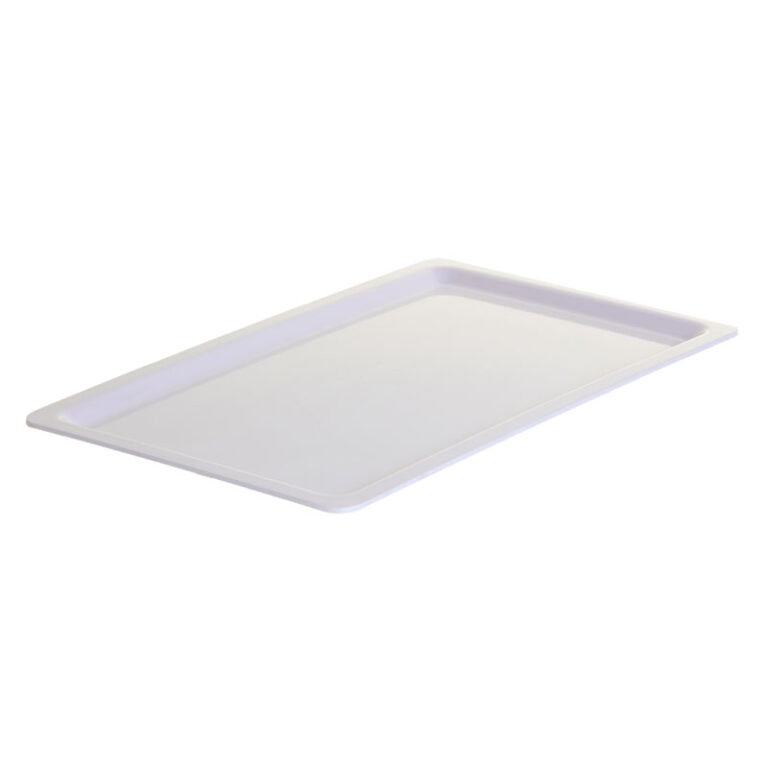 Recipiente GN 1/1 de melamina, 53 x 32,5 x 2 cm, blanco — Caja de 12 unidades