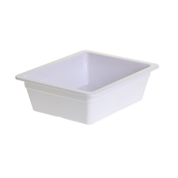 Recipiente GN 1/2 de melamina, 10 cm de profundidad blanco