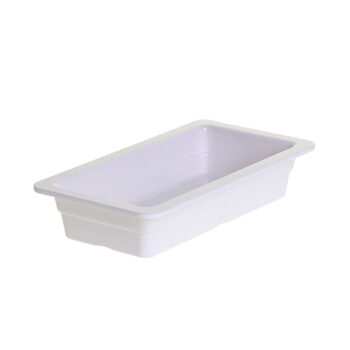 Recipiente GN 1/3 de melamina, 6,5 cm de profundidad blanco