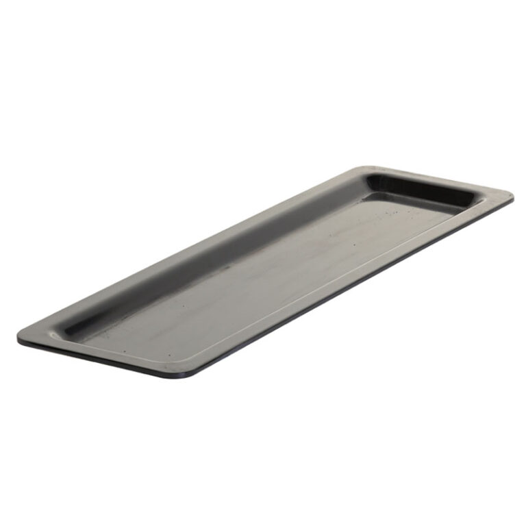 Recipiente GN 2/4 de melamina, 53 x 16 x 2 cm, negro — Caja de 32 unidades