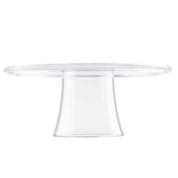 Soporte redondo para tartas de SAN transparente de SAN, 13,5 x 32,5 cm Ø