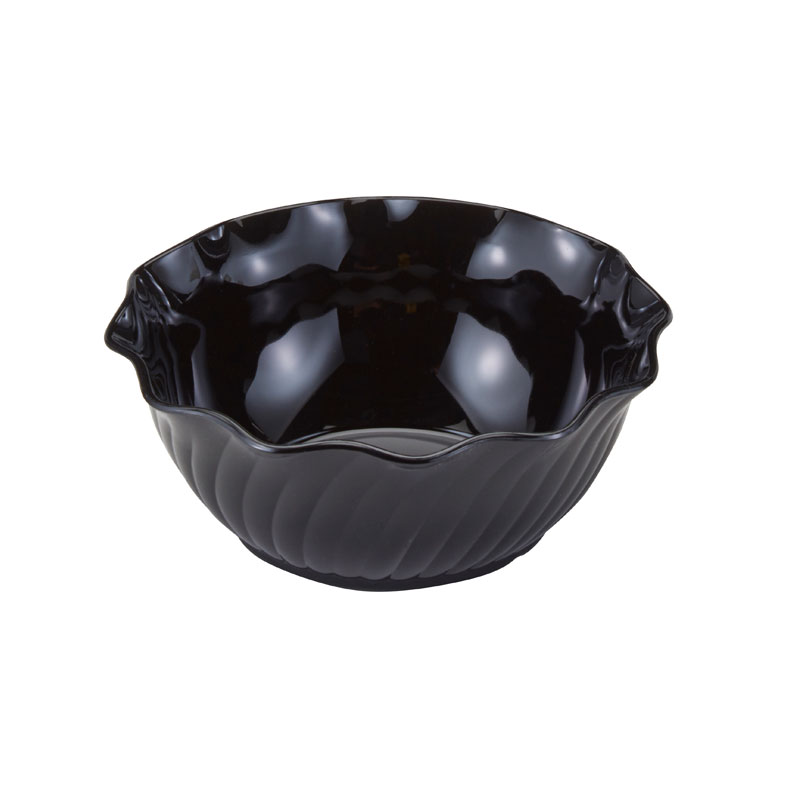 Bol remolino Cambro Camwear de policarbonato, 384 ml negro