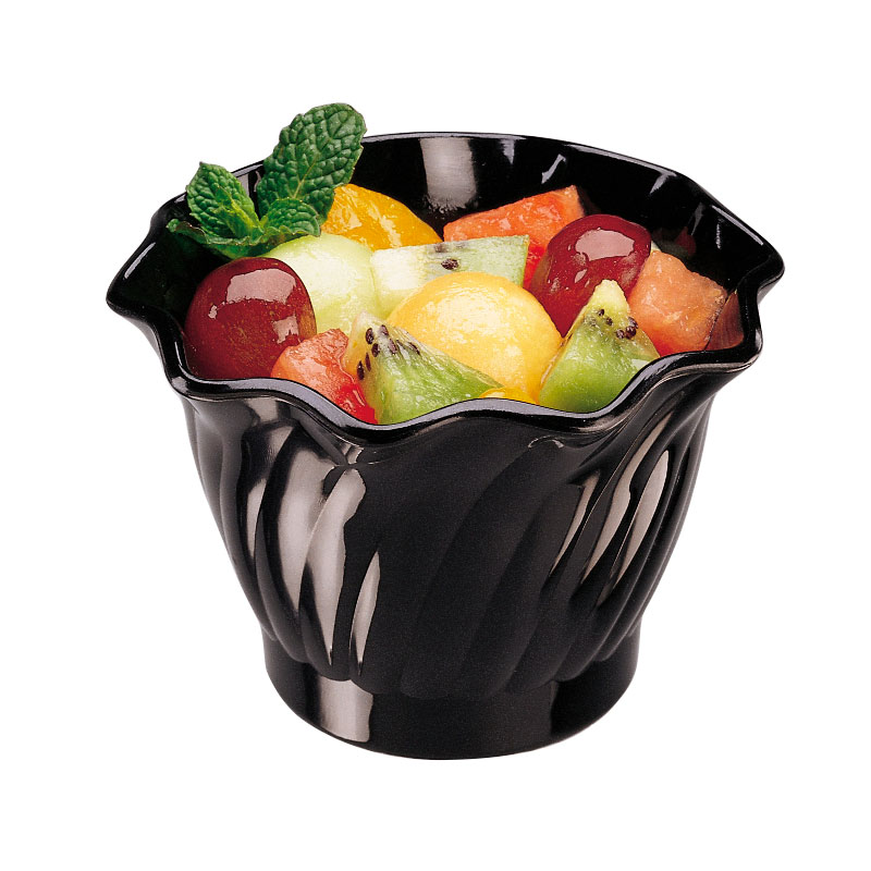 Bol remolino Cambro Camwear de policarbonato, 148 ml negro