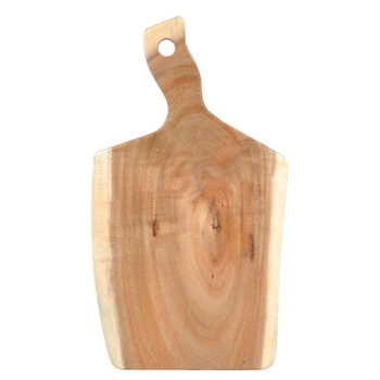 Tabla irregular de madera de acacia, 38 x 22 x 2 cm