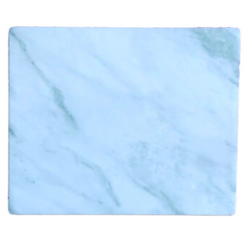 Tabla rectangular de melamina, 32,5 x 26,5 x 1 cm, decal Blanco marmol