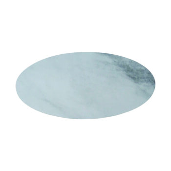 Tabla redonda de melamina, 30,5 x 30,5 x 1,5 cm, decal Blanco Marmol