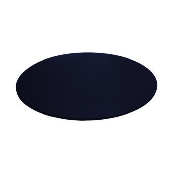 Tabla redonda de melamina, 30,5 x 30,5 x 1,5 cm negro mate