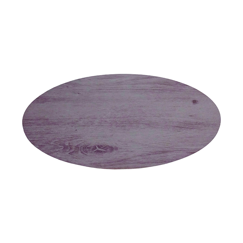 Tabla redonda de melamina, 30,5 x 30,5 x 1,5 cm roble claro