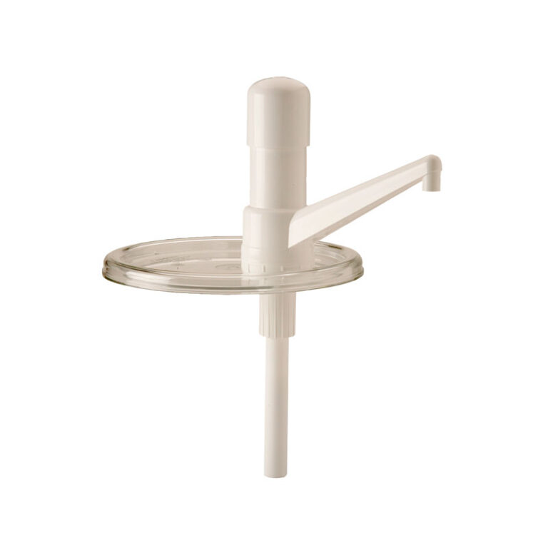 Tapa con dispensador boca fija de policarbonato, 29,5 x 18,4 x 29,8 cm