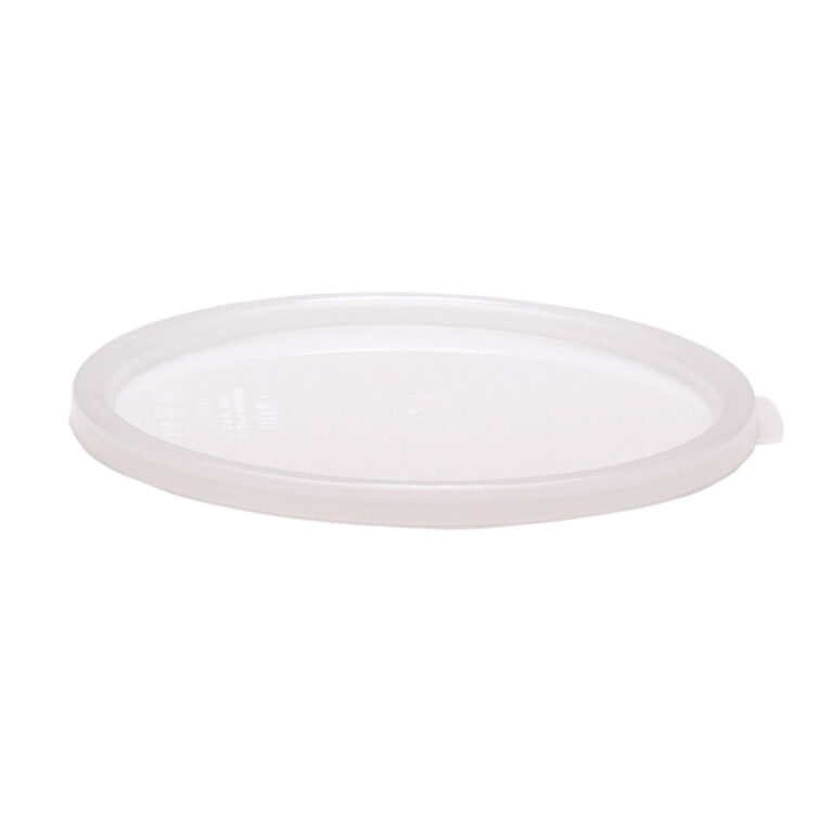 Tapa blanca con junta para recipiente refrigerado redondo, 18 cm de Ø — Caja de 2 unidades