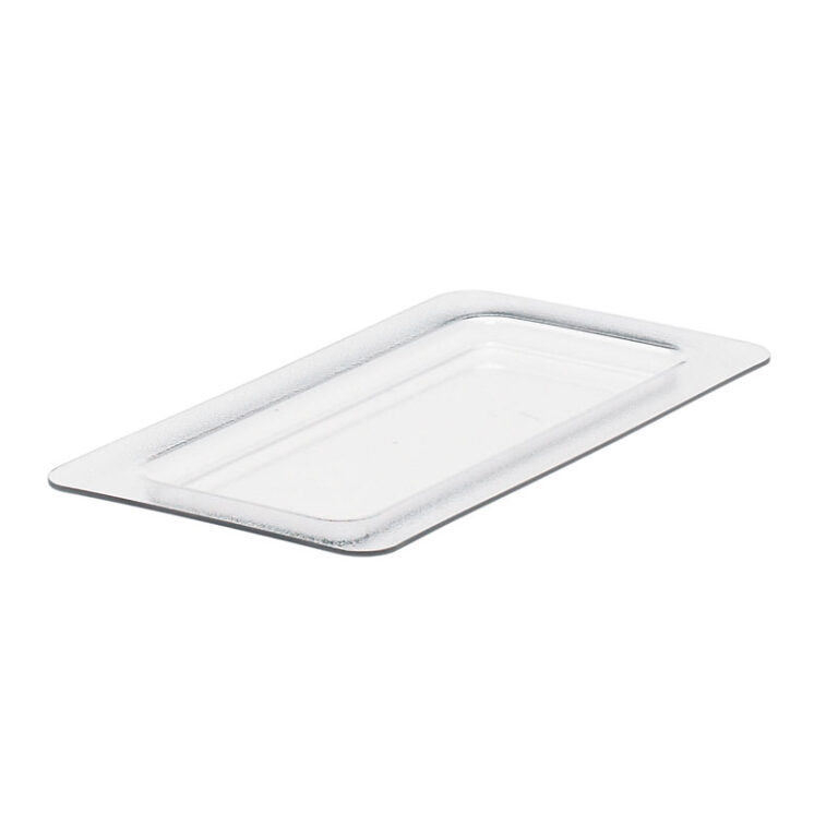 Tapa plana transparente para recipiente refrigerado GN 1/3, 17,6 x 32,5 cm — Caja de 2 unidades