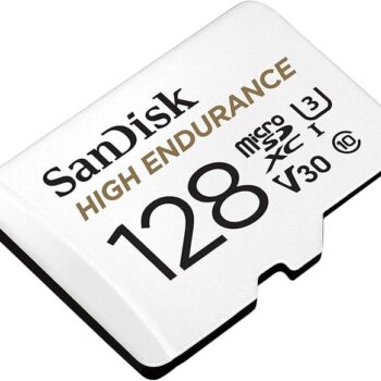 Tarjeta microSD de 128 GB para grabación continua en cámaras de seguridad