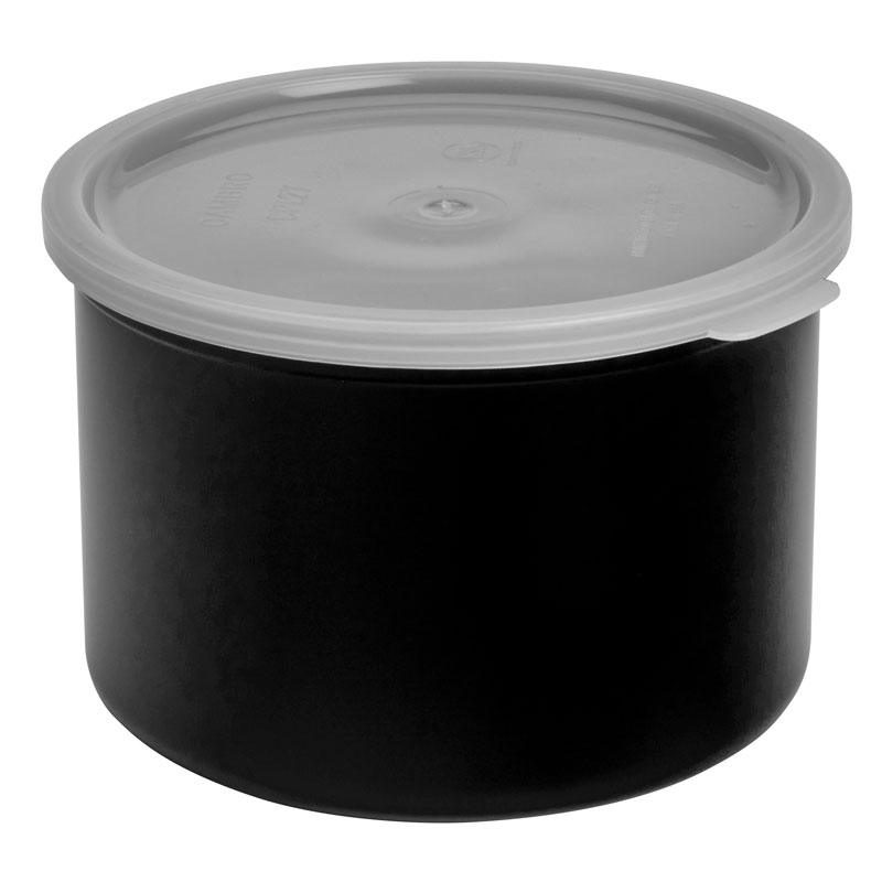 Tarro para presentación en buffet de plástico, 16,8 cm de Ø x 11 cm de alto negro