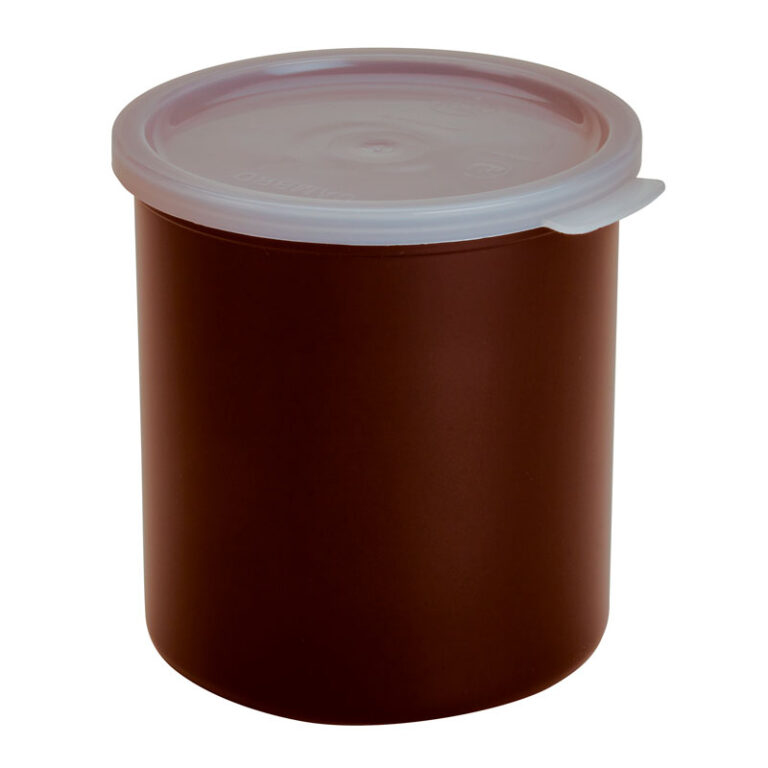 Tarro para presentación en buffet de plástico, 2,4 L, 17,2 cm de alto — Caja de 6 unidades