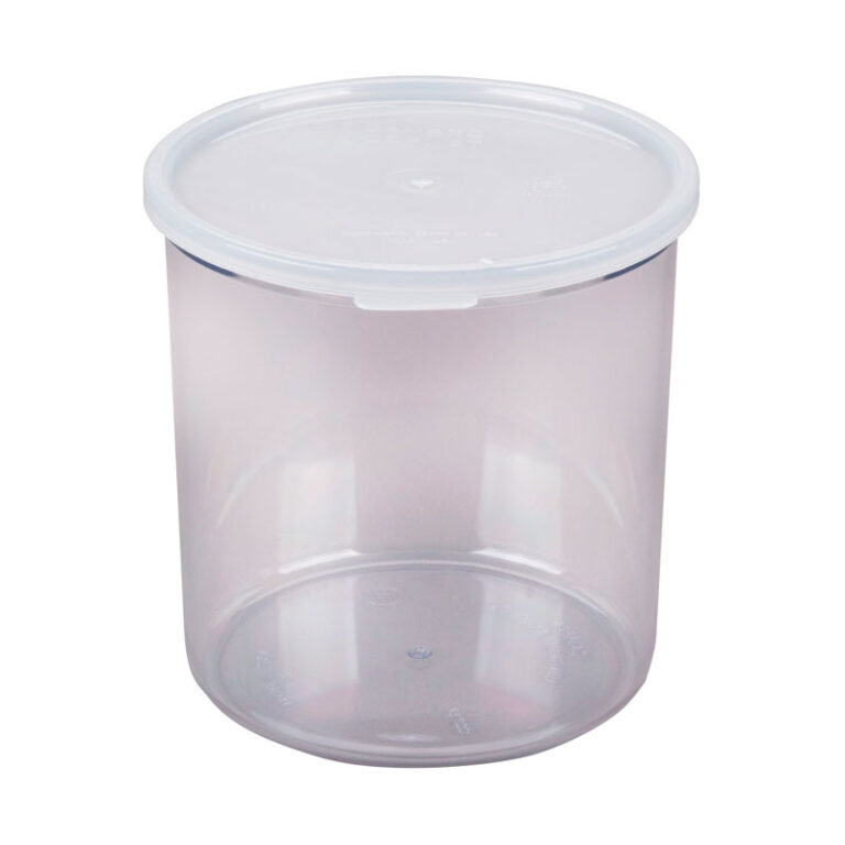 Tarro para presentación en buffet transparente, 2,4 L, 17,5 cm de alto — Caja de 6 unidades