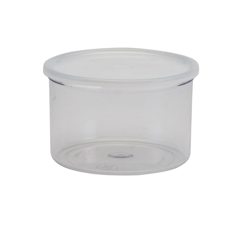 Tarro para presentación en buffet transparente, 1,4 L, 11 cm de alto — Caja de 6 unidades