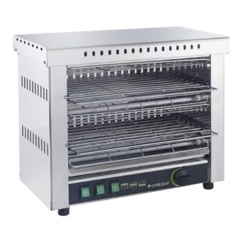 Tostador eléctrico profesional de dos pisos de acero inoxidable