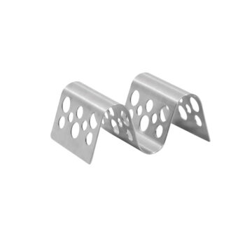 Soporte para 1 o 2 tacos TableCraft de acero inoxidable con diseño
