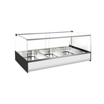 Vitrina caliente de baño maría para comidas para llevar