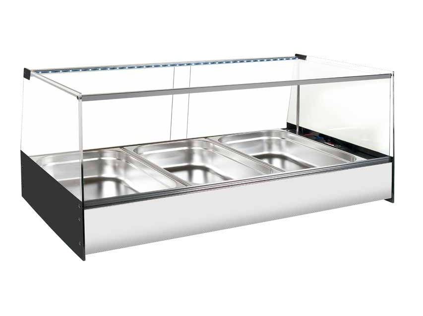 Vitrina refrigerada para comidas para llevar